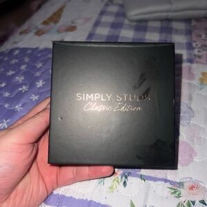 BOMB PARTY Simply Studs. Smokey Topaz Black Onyx, Amethyst Cubic Zirconia